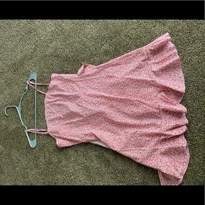 Pink and white flower dress